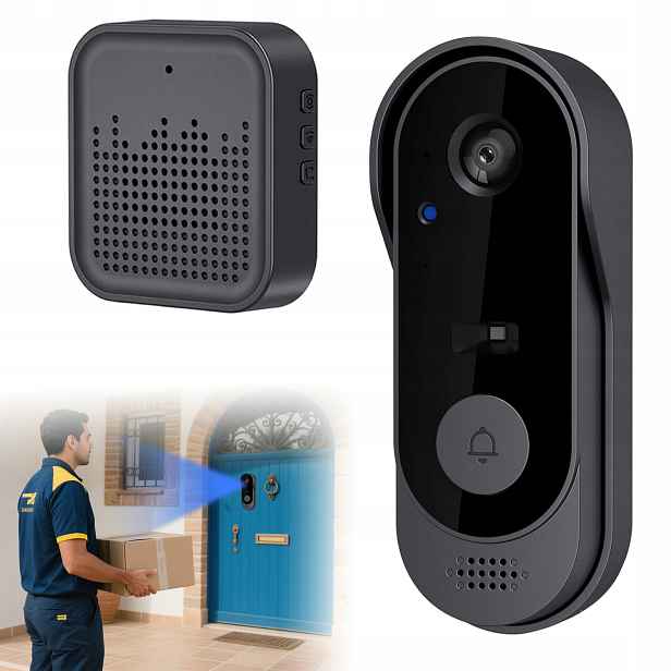 Zvonek s dvousměrným zvukem Vodotěsný Wifi videozvonek Bezdrátový