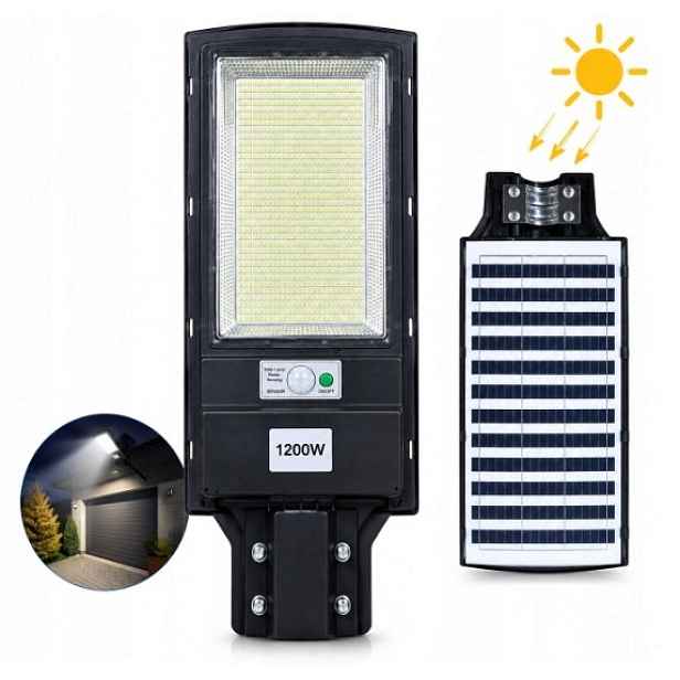 Led Lampa 1200W Solární Venkovní Senzor Pohybu Ovladač Pouliční