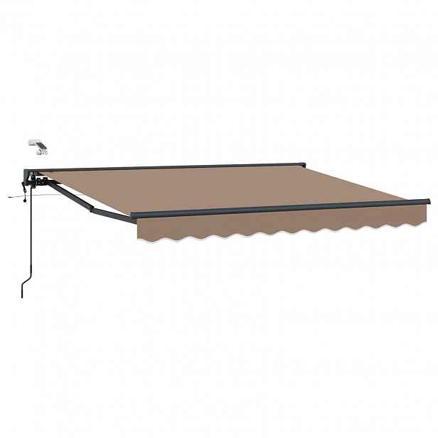vidaXL Elektrická Retrakční markýza Taupe 4 x 2 m