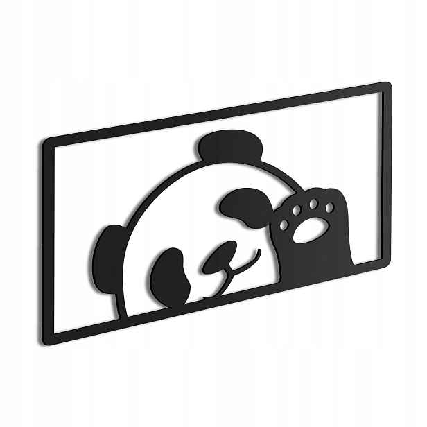 Dřevěný 3D obraz Panda Nástěnná Dekorace Dárek