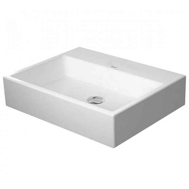 Duravit Vero Air - Umyvadlová mísa 60x47 cm, bez přepadu, bez otvoru pro baterii, bílá 2352600070