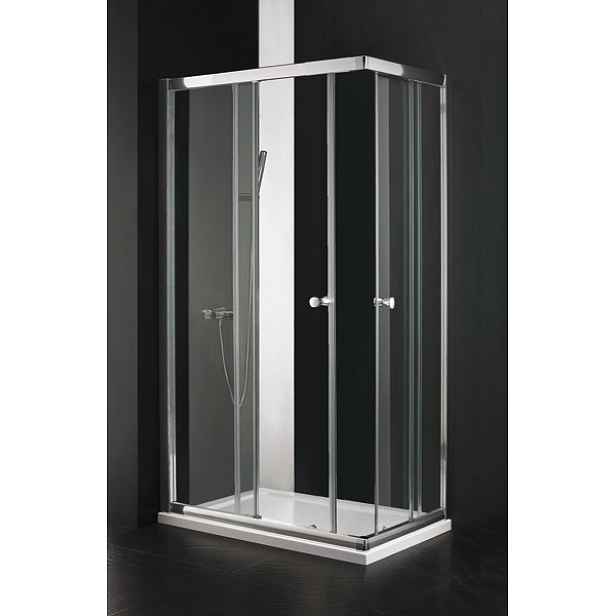 MASTER R4 Chrom Sprchová zástěna obdélníková 90x72cm