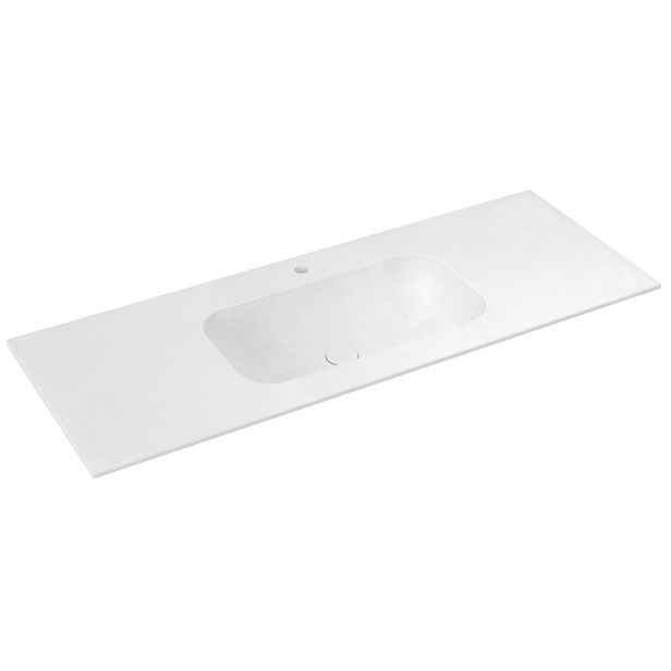 Sapho ARUBA umyvadlo, Rockstone, 140x51,5cm, bílá mat