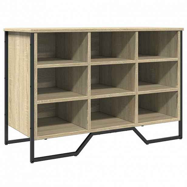 vidaXL Botník dub sonoma 90 x 38 x 61,5 cm kompozitní dřevo
