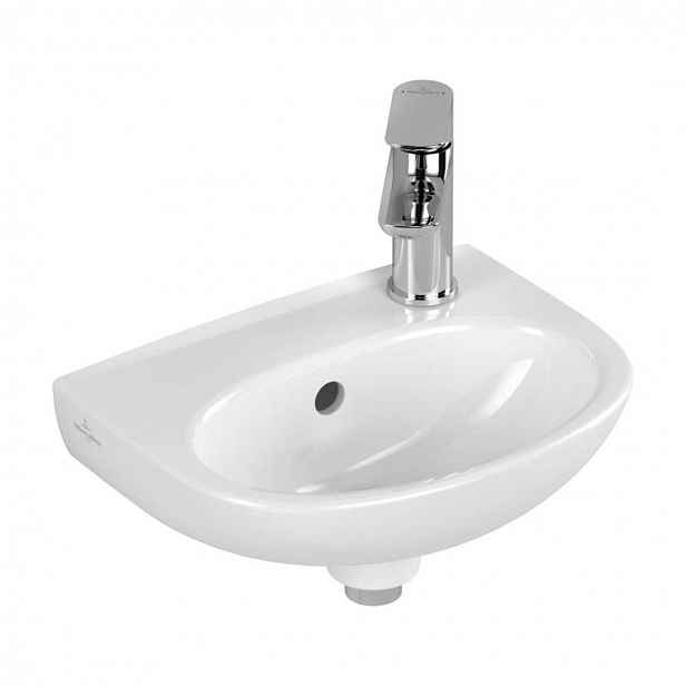 Villeroy & Boch O.novo - Umývátko 36x28 cm, s přepadem, otvor pro baterii, alpská bílá 43403R01