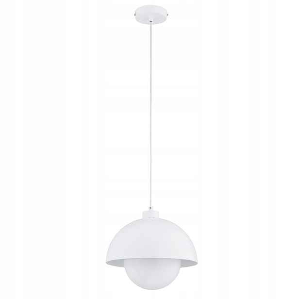 Alfa Kuger závěsná lampa bílá kopule Ø27 cm E27 1x15W