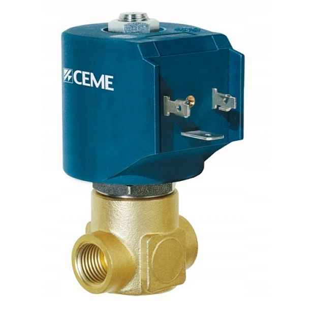 Elektroventil Průchozí Ceme 9912 Jednoduchý Ventil 1/4' 230V Voda Vzduch