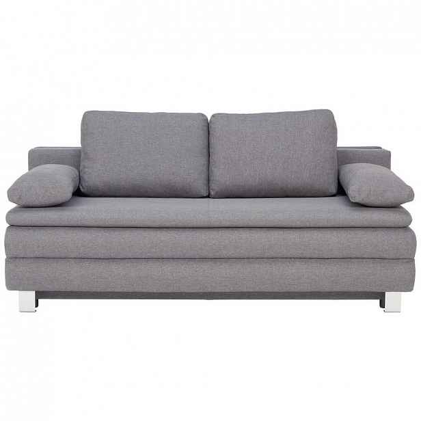 POHOVKA BOXSPRING, textil, šedá Carryhome