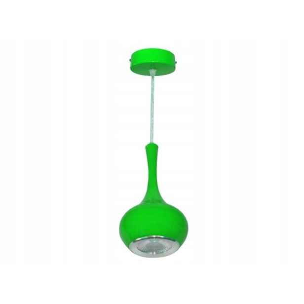 Závěsná lampa Karlo led cob 5W zelená Ww
