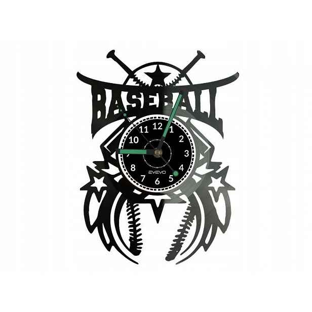 Baseball Dárek Originální dekorace do domu Hodiny z vinylové desky