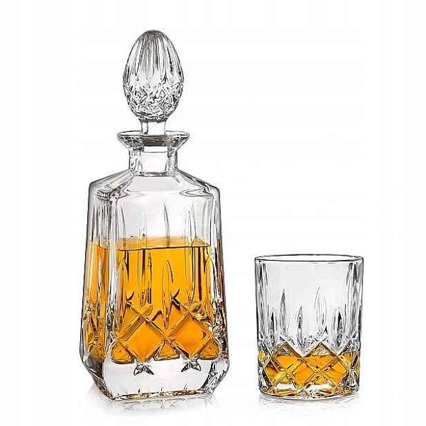 Crystal Bohemia Sheffield whisky set (1+6)