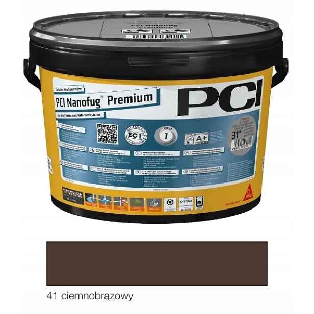 Pci Nanofug Premium 5kg tmavě hnědá spárovací hmota č.