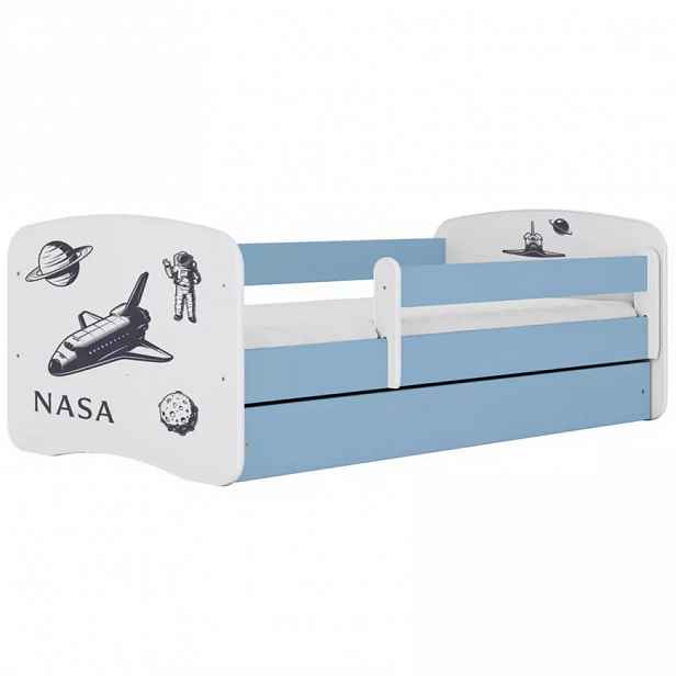 Dětská postel Babydreams+SZ+M modrá 70x140 Nasa