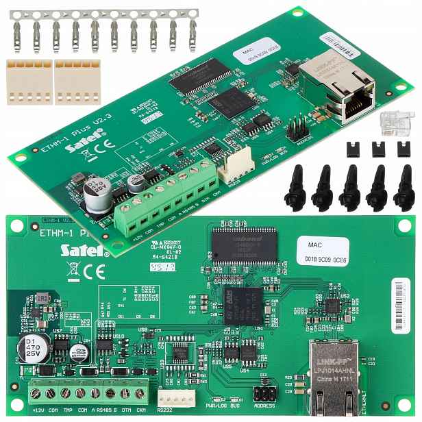 Komunikační modul Ethernet Satel ETHM-1-PLUS Tcp/ip Integra Plus Versa