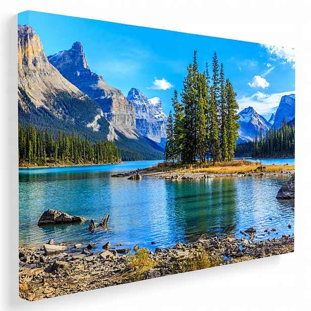 Obraz na plátně Hory jezero krajina pohled na přírodu moderní 70x50 cm