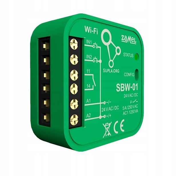 Supla Wi-Fi podomítkový ovladač brány SBW-01