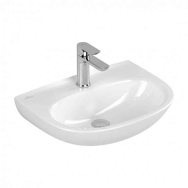 Villeroy & Boch O.novo - Umývátko 50x38 cm, bez přepadu, otvor pro baterii, alpská bílá 43405101