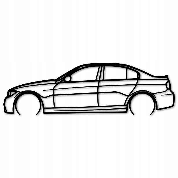 Ažurový Obraz Automobil Bmw e90 335 Nástěnná Dekorace Panel 80 cm Automobilový Průmysl