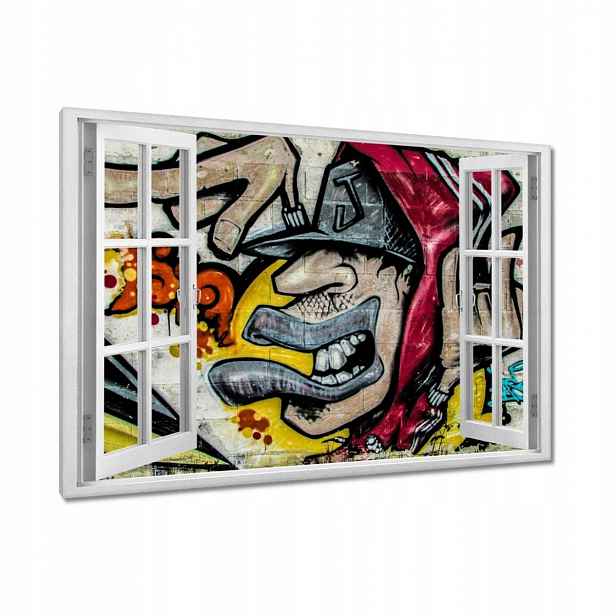 Obrazy 90x60 Graffiti Mural WallArt
