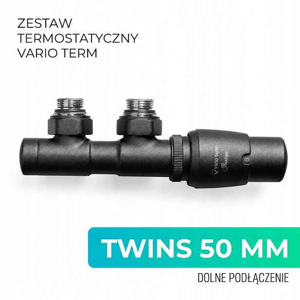 Sada VarioTerm Twins Prestige Černá strukturovaná Pravá TSGS0214CFK/P