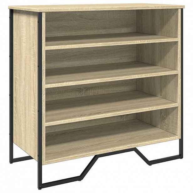 vidaXL Botník dub sonoma 80 x 38 x 78 cm kompozitní dřevo