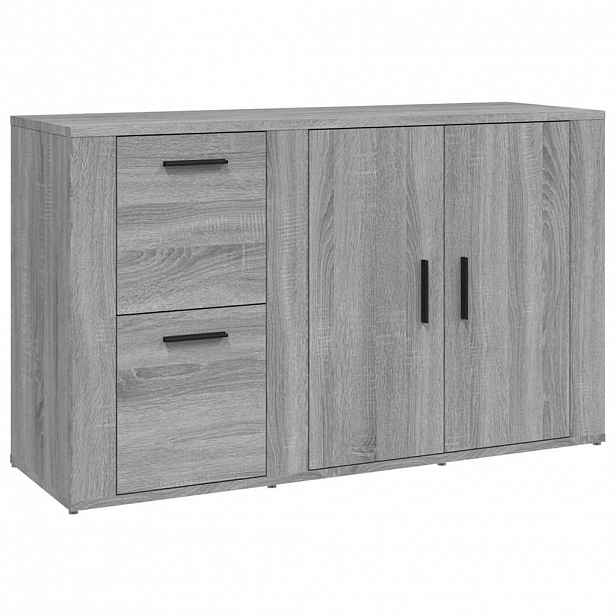 vidaXL Příborník šedý sonoma 100x33x59,5 cm kompozitní dřevo