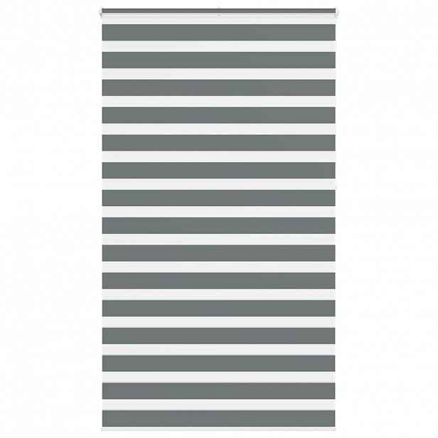 vidaXL Zebra roleta tmavě šedá 135x230cm šířka látky 130,9cm polyester