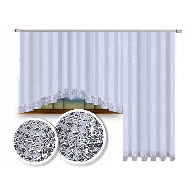Záclona Hotová Komplet Oblouk 250X450 Voál Zirkony