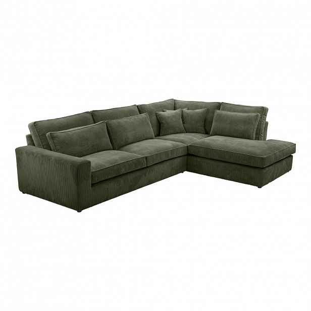 Fedve ROHOVÁ SOFA CAMBO Bez funkce spaní, Zelená