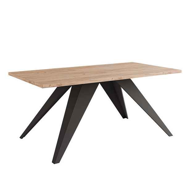 Idohome KONFERENČNÍ STOLEK AIRA 120/60/48 cm obdélníkový, černý / dub Craft
