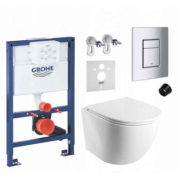 7v1 Podomítková Sada Wc Stelaz Grohe 820 mm Wc Mísa Omnires Tlačítko