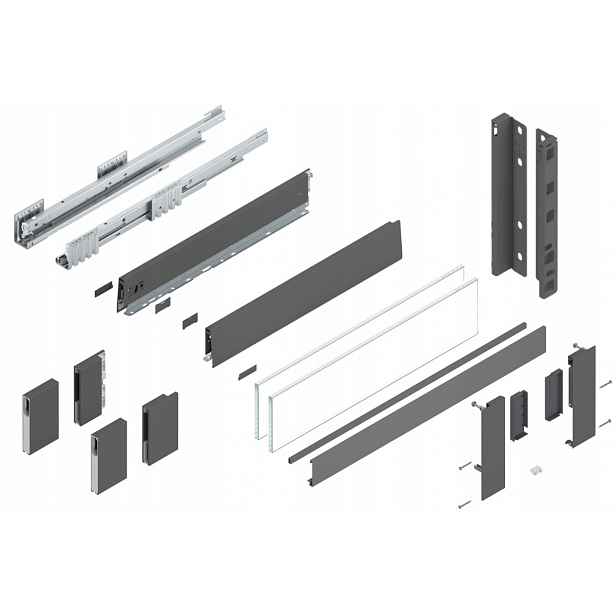 Blum Šuplík Merivobox 550 Vysoká E vnitřní Antr 70 kg