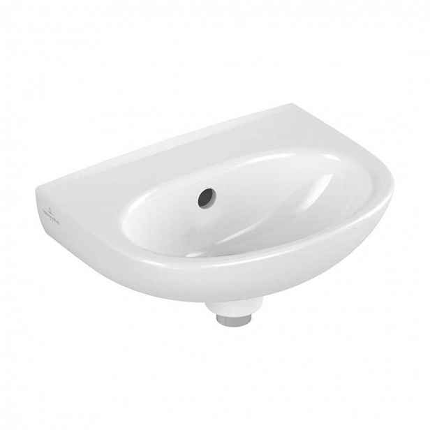 Villeroy & Boch O.novo - Umývátko 36x28 cm, s přepadem, bez otvoru pro baterii, CeramicPlus, alpská bílá 434036R1