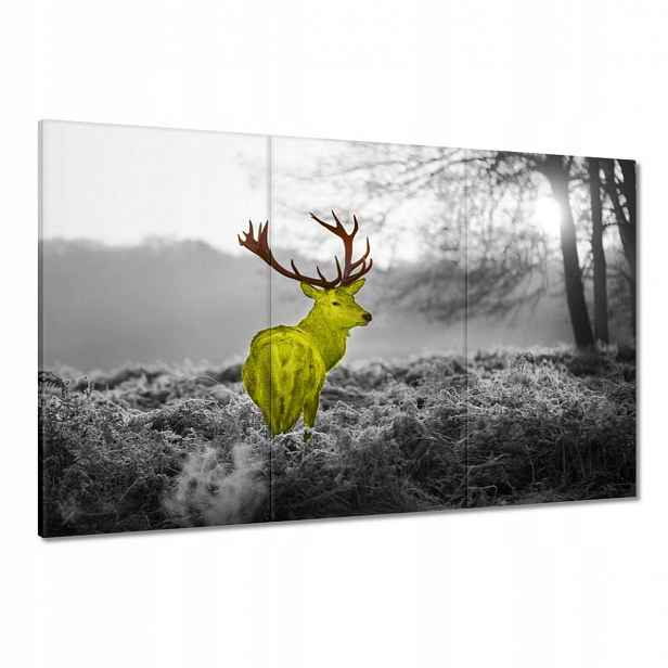 Obrazy 120x80 Žlutý jelen Les Krajina
