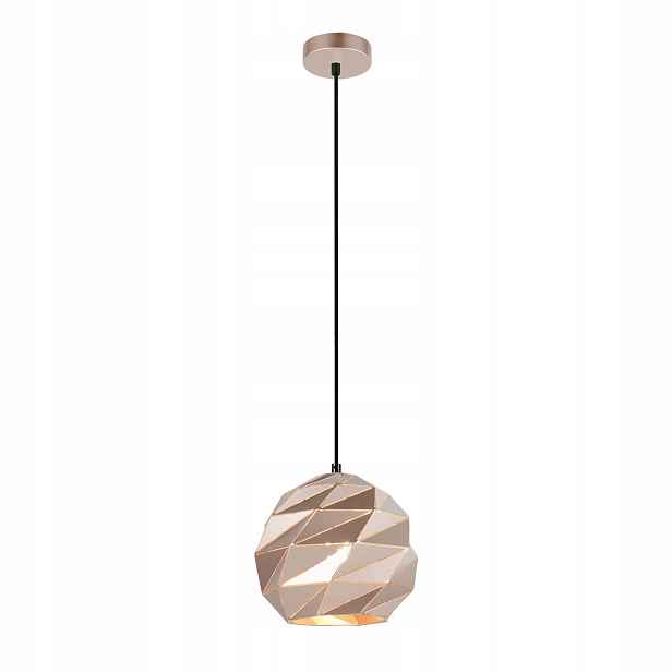 Italux Palermo závěsná lampa černo-zlatá E27 Ø21,5 cm