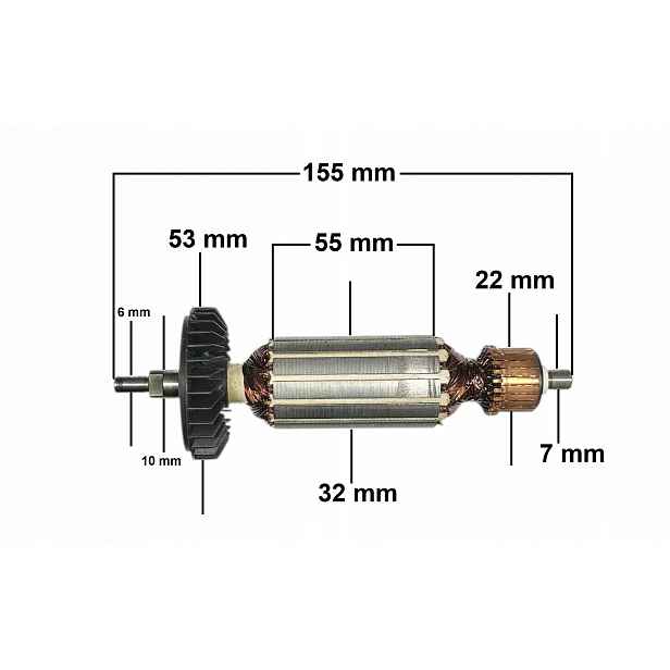 Oběžné kolo pro brusku Makita 9526B 518836-8 (jk 445)