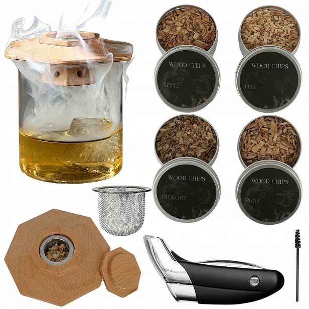 Sada Na Uzení Whisky Smoker Dárek Pro Muže S Chlapcem Trvanlivá