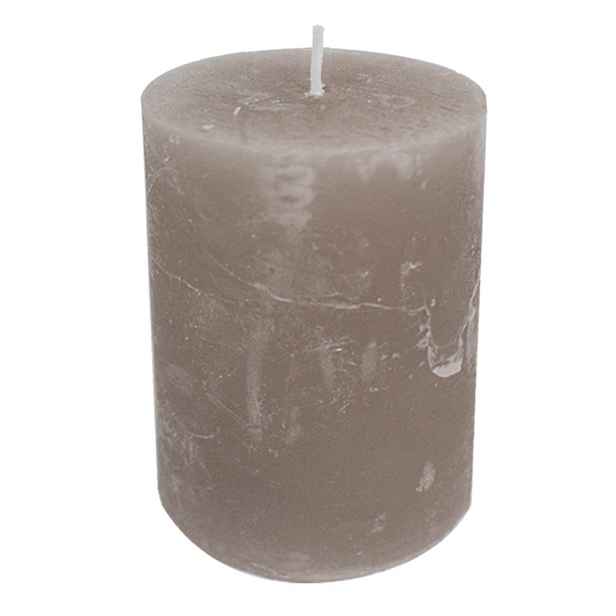 Tmavě hnědo šedá nevonná svíčka Taupe XXL válec  - Ø 10*20cm Mars & More