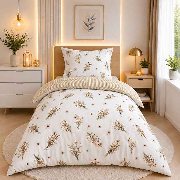 TOP Bavlněné povlečení Deluxe 140x200+70x90 Daisy