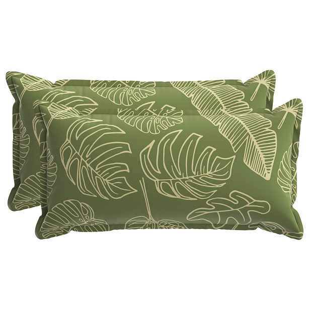 vidaXL Polštář List s polštářem HOUTEN 2 ks Listový design Polyester