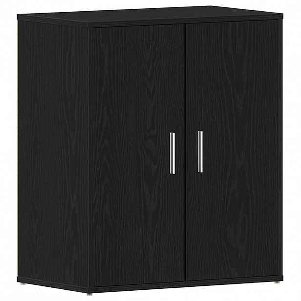 vidaXL Skříň na obuv 60 x 35 x 70 cm Kompozitní dřevo Černý dub