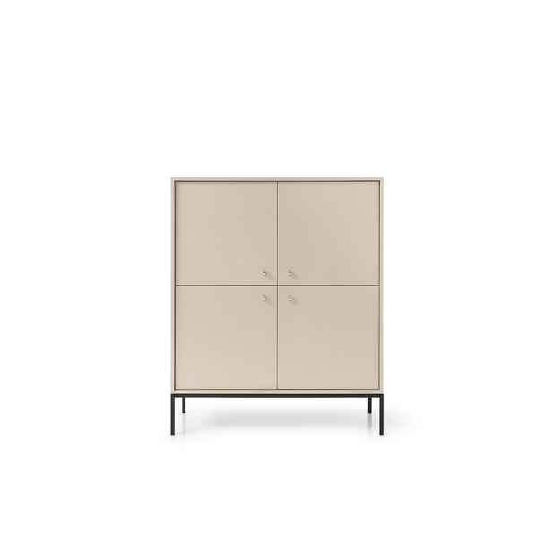 Piaski Komoda Mono II 104 cm béžová/černá