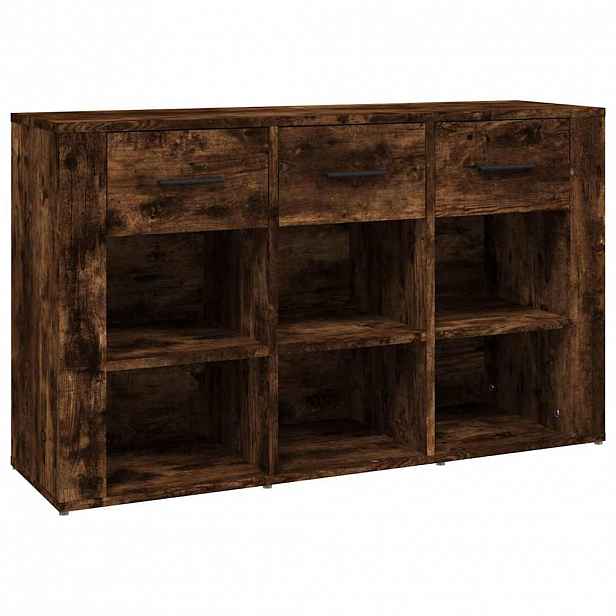 vidaXL Příborník kouřový dub 100 x 30 x 59,5 cm kompozitní dřevo