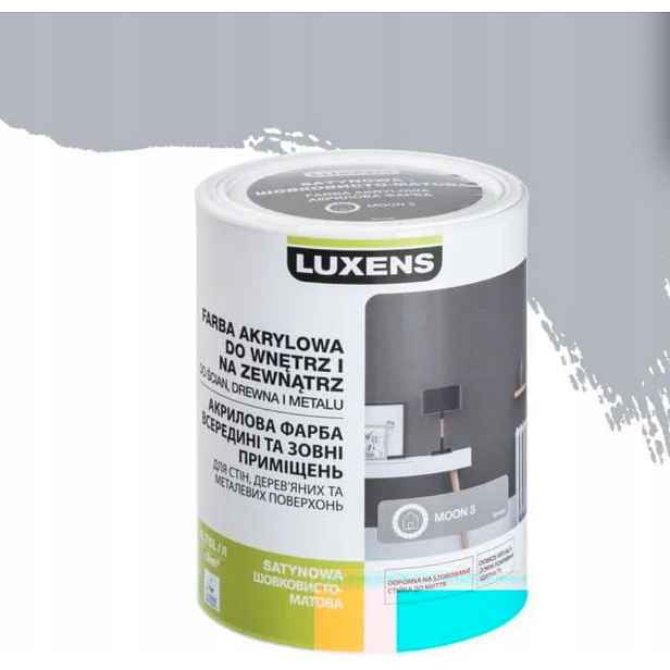 Akrylový smalt 0.75 l Moon 3 Saténový Luxens