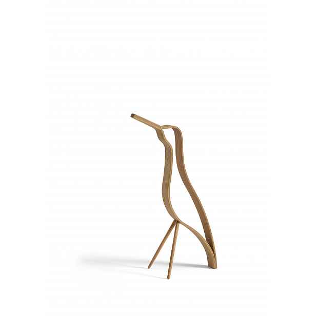 Dekorace pták Woody 18cm, dub - COOEE