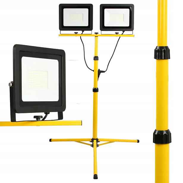 Lampa Pracovní Dílenská Led Lampa 2X100W 230V Na Stojanu Halogenová Pevná