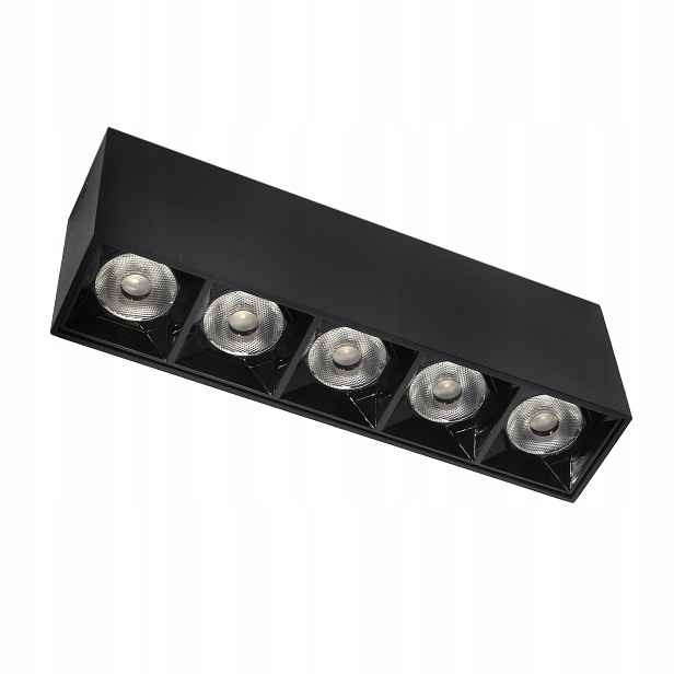 Lineární nástěnná lampa 15W 3000K černá JDL-3T