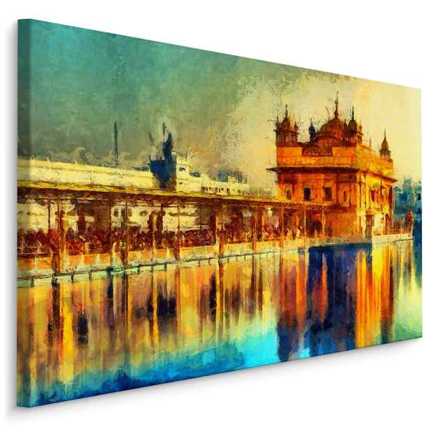 MyBestHome BOX Plátno Zlatý Chrám V Amritsaru Varianta: 40x30