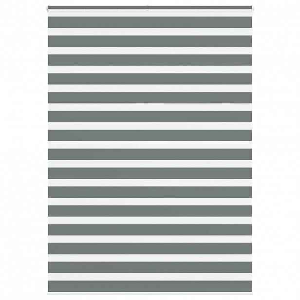 vidaXL Zebra roleta tmavě šedá 155x230cm šířka látky 150,9cm polyester