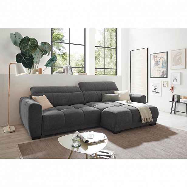 Livetastic ROHOVÁ SEDAČKA, textil, antracitová